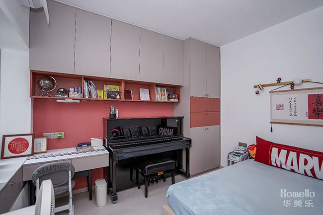 118㎡奶油風，自然優(yōu)雅的小清新橫廳設計，讓家呈現(xiàn)有趣的靈魂